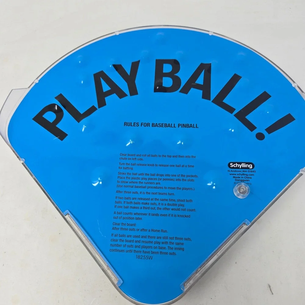 Schylling Baseball Pinball Handheld Game Vintage 2001 Retro Toy